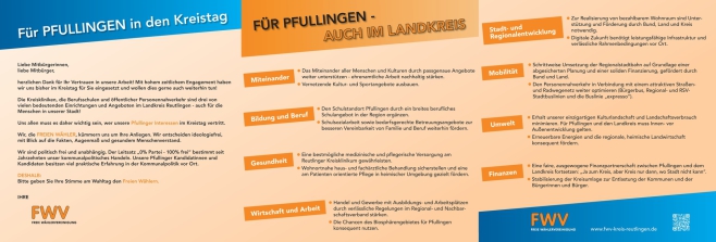 Wahlkreis 3 Pfullingen Für Sie und unsere Region in den Kreistag! Ihre Kandidatinnen und Kandidaten für die Kreistagswahl am 09.06.2024